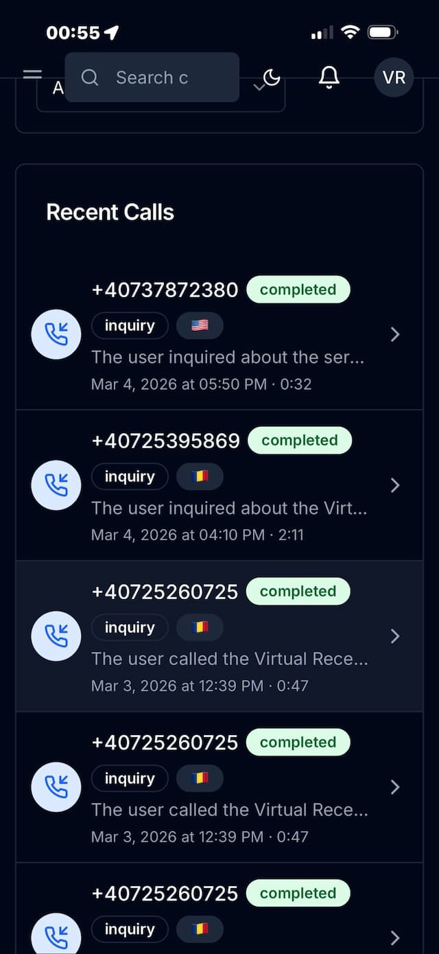 Telefonatat e Fundit